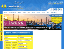 Tablet Screenshot of 411travelbuys.ca